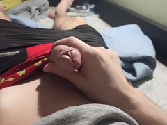 Jerking off a cock