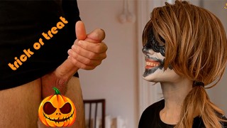 Prank My Cuckold Boyfriend Sheila Moore Caught Me In A Halloween Taste Game With My Roommate Almoust