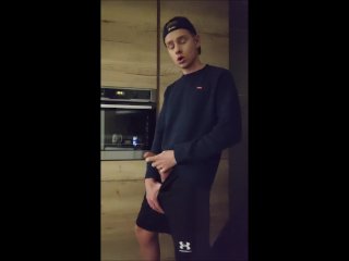 Twink In Shorts Jerking Off. Huge And Thick Load! More Videos On Onlyfans! Frank696