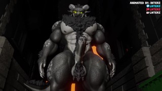 Animated Hyper Growtn Animation And Werewolf Dragon Muscle