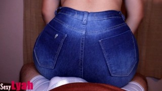 Latina Bubble Butt Tight Jeans And A Hot Assjob Lap Dance