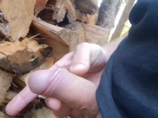 Pissing And Then Jerking Off In The Forest