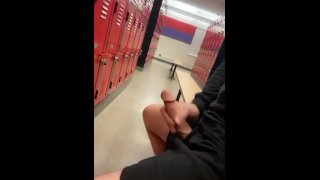 Huge Cock Cumshot Of The Locker Room