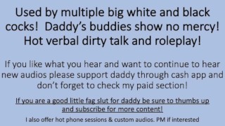 Erotic Daddy And His Buddies Big White BWC And Big Black BBC Use Boy For Dirty Talk Roleplay