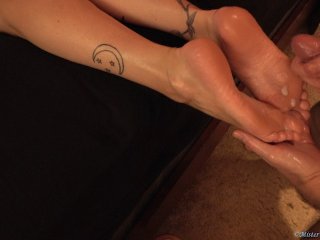 Foot Fetish Stepson Uses Stepmom's Bare Feet To Relieve Himself - Mister Cox Productions