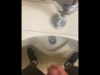 Jerking Off In A Public Urinal