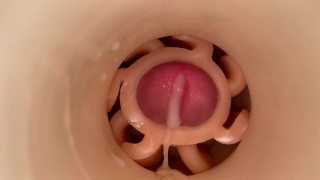 Huge Cumshot After 7 Days Without Cumming I Was Finally Able To Fuck And Fill Up My Fleshlight