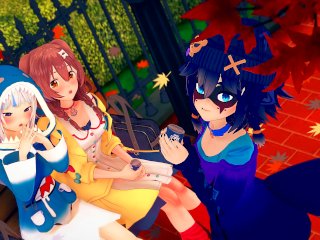 Fucking Many Popular Vtuber Girls With Many Creampies (Gawr Gura, Inugami Korone)