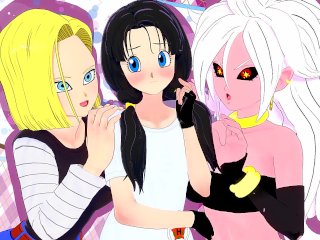 Dragon Ball Super Anime Hentai 3D Compilation (Videl, Android 18, Android 21)