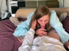 My stepsister is sucking my dick after school. Schoolgirl is Californiababe
