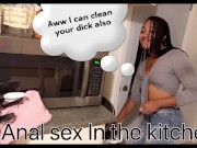 Sex in the kitchen with petite ebony wife who never got Fuck in the ass before chinese home sex vide