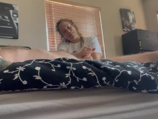She LikesMe to Kiss Her Feet_While She Strokes My Cock