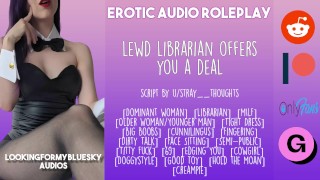 Rough The Audio Roleplay Lewd Librarian Has A Special Offer For You