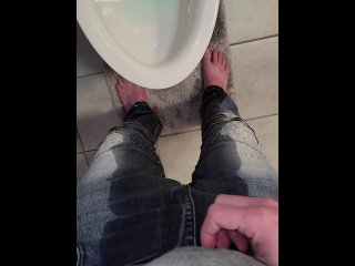 Trying to MakeIt to the Toilet Before Losing Control and Soaking_My Favorite Skinny Jeans POV