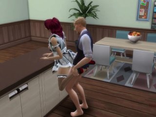 Sims 4, Real Voice,Husband Cheating with Young Maid Next_to Resting Wife