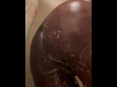 ChocolateBunny gets squeaky clean before being fucked 
