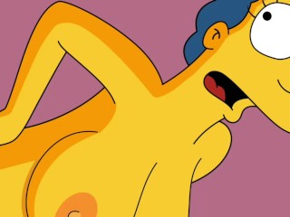 MARGE IS SURPRISED BY A COCK IN THE ASS (THE SIMPSONS PORN)