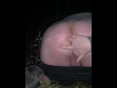 18 year old spreads his ass for you in the woods