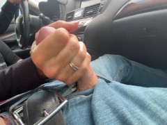 I Give Hand Jobs While Driving for Uber- Make Him Cum Everywhere