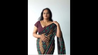Indian Stepmom Disha Amazing Handjob with Sucking My Nipple & Cumshot