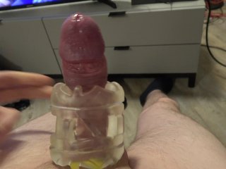 Celebrity (No Face - Secret) Big Dick Fleshlight Quickshot Handjob