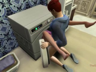 Sims 4, My Voice, Seducing Milf Step Mom Was Fucked on Washing MachineBy Her_Step Son