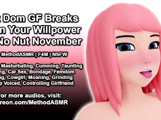 Soft Dom GF Breaks Your WillpowerFor No Nut_November (Erotic_Audio)