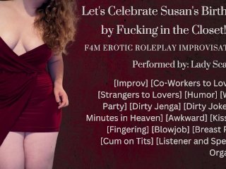 F4M Audio Roleplay - Fucking Your Co-WorkerIn the Closet at aWork Party - Improvisation
