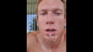 Guy has first experience with cum from wife's best friend