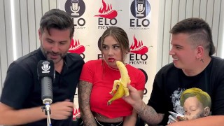 Cum Sara Blonde Elo Picante's Interview With Elo Podcast Concludes With A Mamada And A Lot Of Cum