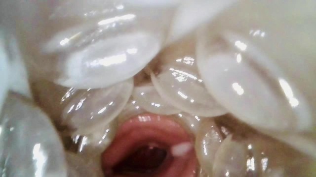 Internal View Of Me Cumming Inside Previously Creampied Fleshlight Quickshots