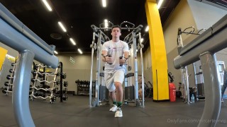 Huge Cock Horny Gym Boy With A Hard Cock