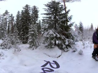 Sex in the Winter Forest While the Snow Is Falling - RosenlundX - VR360 - 5,7k 30fps