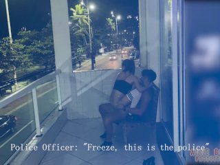 Busted! Anne Bonny Balcony Fuck Caught By Police 🚔
