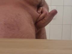 masturbating in bathroom