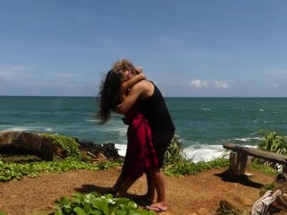 Hot Couple Kissing Passionately On A Tropical Island! (How To Kiss Passionately)
