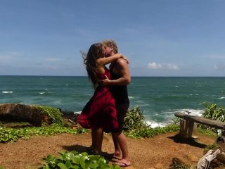 Hot Couple Kissing Passionately on aTropical Island! (How to_Kiss Passionately)