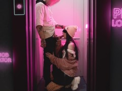 Stuck with a sweetie in an elevator