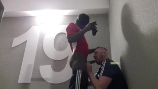 Face Fuck EXTREME STAIRWELL Sex With A BLACK MALE With BIG THICK DICK