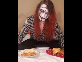 Goth Femboy Give Thanks By Fucking Thanksgiving Dinner