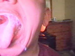 First ever mouth creampie from older BBC! Sucked until my mouth was filled with his cum!