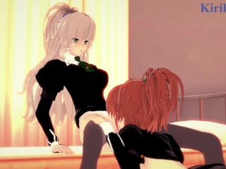 Shizuma Hanazono and Nagisa Aoi Have Lesbian Play in theInfirmary. - Strawberry Panic Hentai