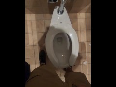 Clean restroom piss