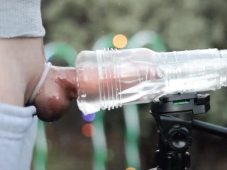 A_Merry Christmas Outdoor Hard Cock_Milking