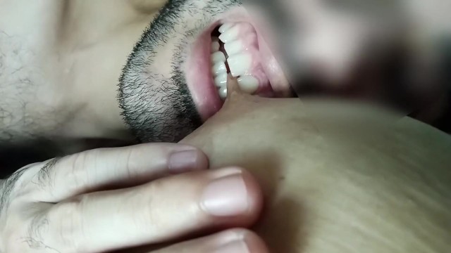 Biting Boobs Sex - Sucking and Biting my Wife's Big Hard Lactating Nipples - Pornhub.com