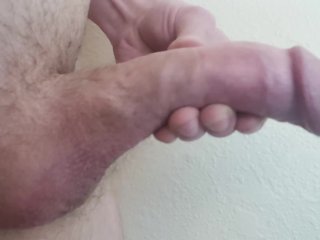 Quick Early Morning Cum Before Work, Hot Solo Male Cock Masturbation