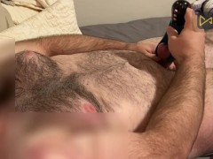 Vibrator in My Ass + Vibrating Glans Toy = INTENSE Orgasm & Cumshot!!