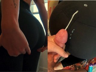 Worshiping Step Sister's Perfect Bubble Butt After Yoga Class & Cumming On Her Lululemon Yoga Pants
