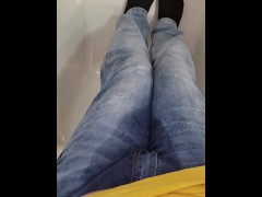 Wetting and rewetting my jeans for fun