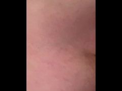 Alyx Marshall fucks armpit with dildo.